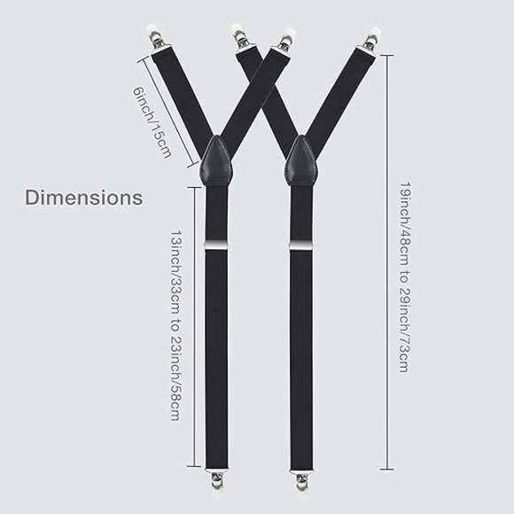 HOLD'EM Improved Shirt Stays Men Adjustable Elastic Y-style 1” Wide - Olive - Picture 4 of 7